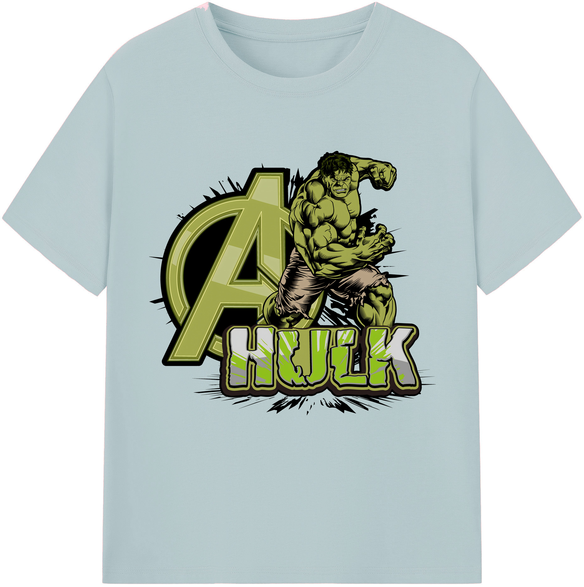 （画像用） アベンジャーズ The Avengers 綿100％半袖Tシャツ（フロントプリント）